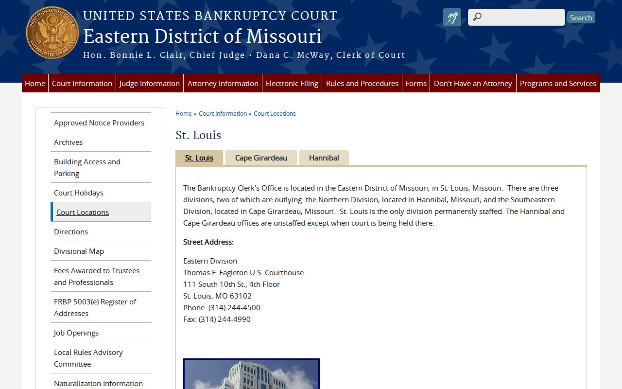 Franklin County court records are distinct from federal bankruptcy court records