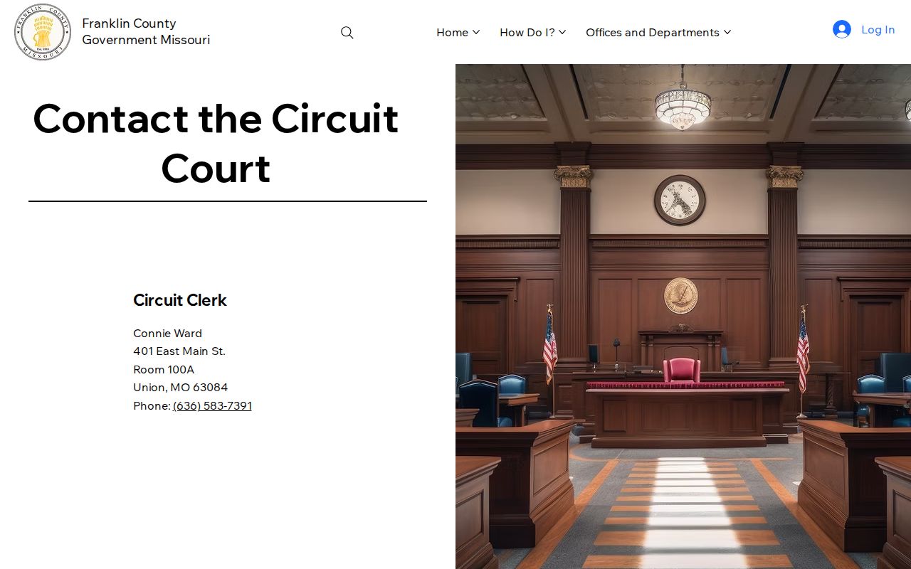 Franklin County court docket and Circuit Clerk records office